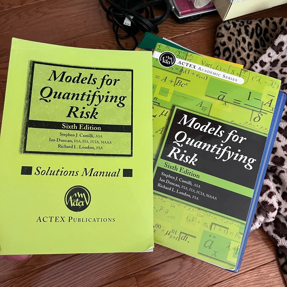Models for Quantifying Risk Sixth Edition‎ Actex Book and Solutions Manual
